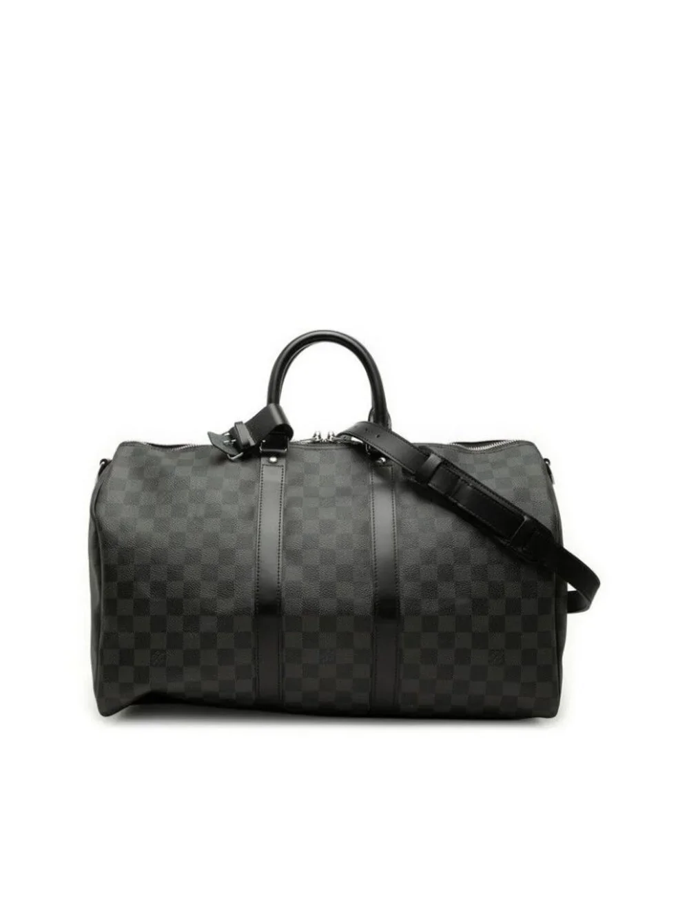 Louis Vuitton Damier Graphite Keepall Bandouliere 45 Boston Bag 2-Way Black